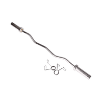 120cm Chrome Olympic EZ Curl Bar – Weightlifting Barbell for Home Gym Training Sports & Fitness Kings Warehouse 