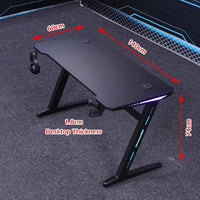 120cm Gaming Desk Desktop PC Computer Desks Desktop Racing Table Office Laptop Y-legs Red Kings Warehouse 