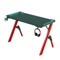 120cm Gaming Desk Desktop PC Computer Desks Desktop Racing Table Office Laptop Y-legs Red