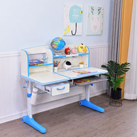 120cm Height Adjustable Children Kids Ergonomic Study Desk Blue AU Baby & Kids Kings Warehouse 