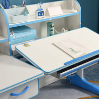 120cm Height Adjustable Children Kids Ergonomic Study Desk Blue AU Baby & Kids Kings Warehouse 