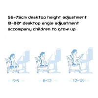 120cm Height Adjustable Children Kids Ergonomic Study Desk Blue AU Baby & Kids Kings Warehouse 