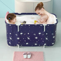 120CM Large Bath Sauna Adult Folding Bathtub Barrel SPA Household Tub Family Kings Warehouse 