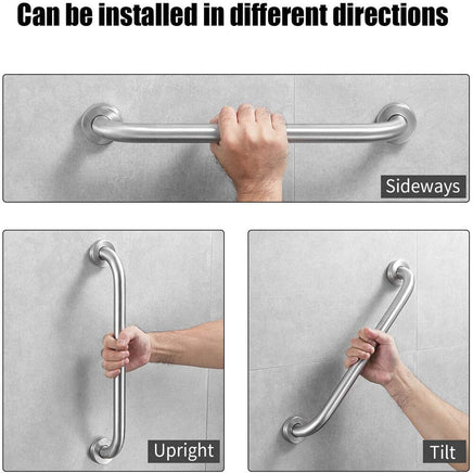 120cm Stainless Steel Handle for Shower Toilet Grab Bar Handle Bathroom Stairway Handrail Elderly Senior Assist Kings Warehouse 