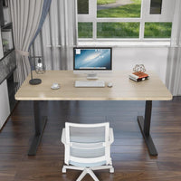 120cm Standing Desk Height Adjustable Sit Grey Stand Motorised Dual Motors Frame White Top Furniture Kings Warehouse 