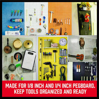 120Pc Pegboard Hooks Set Slat Wall Hanger Garage Organizer Shop Display Hanging Home & Garden Kings Warehouse 