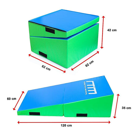 120x60x35cm Foldable Soft Incline Gymnastics Mat Wedge Yoga Gym Balance Training Sports & Fitness Kings Warehouse 