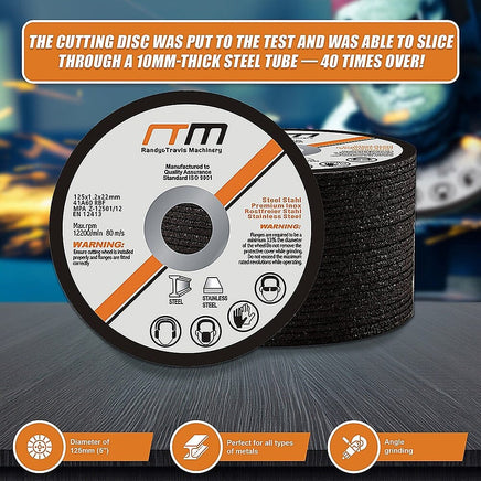 125mm 5" Cutting Disc Wheel for Angle Grinder x25 Tools Kings Warehouse 