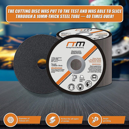 125mm 5" Cutting Disc Wheel for Angle Grinder x50 Tools Kings Warehouse 