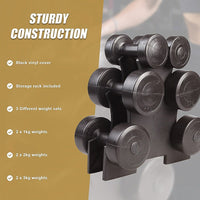 12kg Dumbbell Weights Set Sports & Fitness Kings Warehouse 