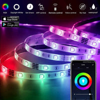 12M LED Strip Lights Rope Light for Bedroom and Home (5050 Lights Strip App with Remote Control) Kings Warehouse 