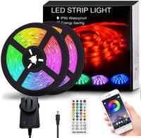 12M LED Strip Lights Rope Light for Bedroom and Home (5050 Lights Strip App with Remote Control) Kings Warehouse 