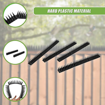 12pc Bird Spikes Human Cat Possum Mouse Pest Control Spiked Fence Wall Deterrent Home & Garden Kings Warehouse 