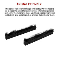 12pc Bird Spikes Human Cat Possum Mouse Pest Control Spiked Fence Wall Deterrent Home & Garden Kings Warehouse 