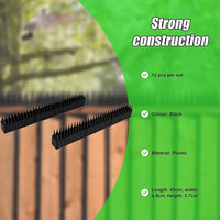 12pc Bird Spikes Human Cat Possum Mouse Pest Control Spiked Fence Wall Deterrent Home & Garden KingsWarehouse 