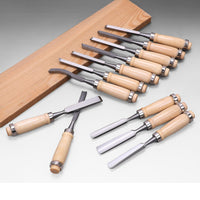 12Pc Wood Carving Chisel Set Knife High Carbon Steel Woodworking Rolling Pouch Tools Kings Warehouse 