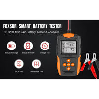 12V 24V Car battery tester LCD Battery Analyzer Test Tool For Car Truck BestSellers Kings Warehouse 