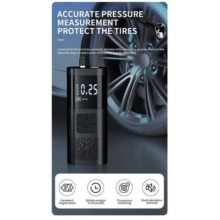 12V Cordless Car Tire Air Inflator Electric Pump Portable Tyre USB Rechargeable Occasions Kings Warehouse 