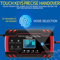 12V/24V Car Battery Charger Smart Trickle Repair Caravan Motorcycle Boat GEL/AGM Kings Warehouse 