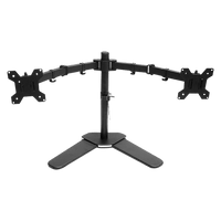 13"-27" Dual Screen Monitor Stand TV Bracket Computer Display Desk Mount Holder