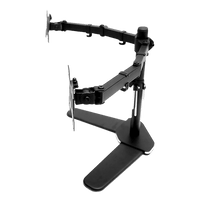 13"-27" Dual Screen Monitor Stand TV Bracket Computer Display Desk Mount Holder Electronics Kings Warehouse 