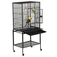 134cm Large Bird Aviary Cage Heavy Duty Parrot Budgie Parakeet Cockatoo Perch Cage Storage Shelf bird Kings Warehouse 