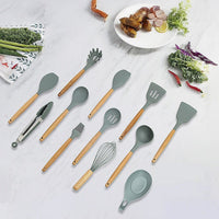 13x Kitchen Utensils for Cooking Baking Silicone Set Home & Garden Kings Warehouse 