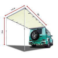 1.4m x 2m Car Side Awning Roof Kings Warehouse 
