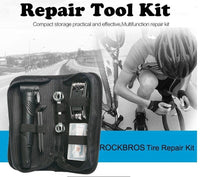 14pcs Bicycle Repair Tool Kit Bag Strap to Frame - ROCKBROS Pump Hex Wrench Patch for Bike Tyre Tools Kings Warehouse 