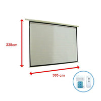 150" Electric Motorised Projector Screen TV +Remote Audio & Video Kings Warehouse 