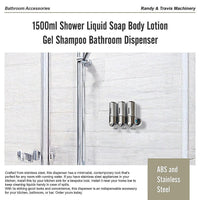 1500ml Shower Liquid Soap Body Lotion Gel Shampoo Bathroom Dispenser Home & Garden Kings Warehouse 