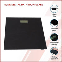 150KG Digital Bathroom Scale Home & Garden KingsWarehouse 