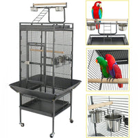 154cm Pet Bird cage Large Play Top Parrot Cockatiel Cockatoo Parakeet Finch Pet Kings Warehouse 