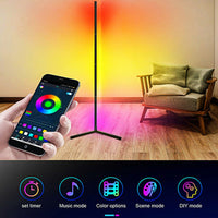 156cm APP Remote Control RGB LED Floor Lamp Corner Light Stand Gaming Room Decor Kings Warehouse 