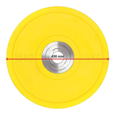 15KG PRO Olympic Rubber Bumper Weight Plate Sports & Fitness Kings Warehouse 