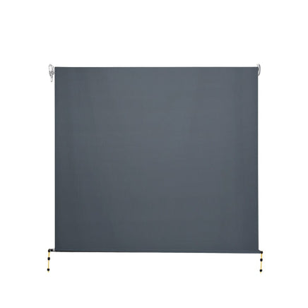 1.5X2.5M Outdoor Blinds Awning Roll Down Canopy Retractable Outdoor Blinds Window Shade Grey Home & Garden Kings Warehouse 