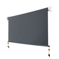 1.5X2.5M Outdoor Blinds Awning Roll Down Canopy Retractable Outdoor Blinds Window Shade Grey Home & Garden Kings Warehouse 