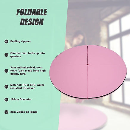 160cm Diameter Exercise Mat for Dancing Pole Sports & Fitness Kings Warehouse 