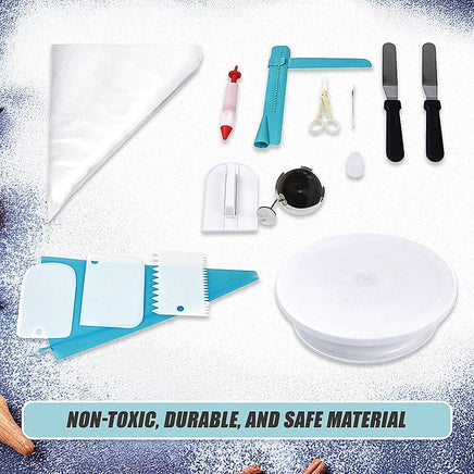 164Pcs Cake Decorating Kit Turntable Rotating Baking Flower Icing Piping Nozzles Home & Garden Kings Warehouse 
