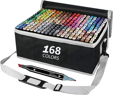 168 Colours Graffiti Pen Permanent Marker Pens Set for Adults and Children Kings Warehouse 