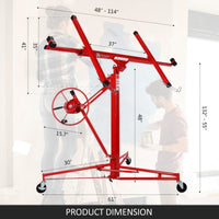 16FT Drywall Gyprock Panel Lifter Plaster Board Sheet Hoist Lift Plasterboard Tools Kings Warehouse 