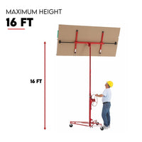 16FT Drywall Gyprock Panel Lifter Plaster Board Sheet Hoist Lift Plasterboard Tools Kings Warehouse 