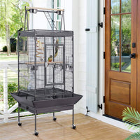 174cm Large Rolling Mobile Bird Cage Birdcage Finch Aviary Parrot Animals Playtop Stand Canary Finch bird Kings Warehouse 