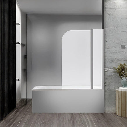 180 Degree Pivot Door 6mm Safety Glass Bath Shower Screen 1200x1400mm By Della Francesca Furniture Kings Warehouse 