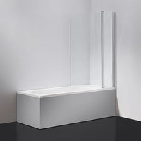 180 Degree Pivot Door 6mm Safety Glass Bath Shower Screen 1200x1400mm By Della Francesca Furniture Kings Warehouse 