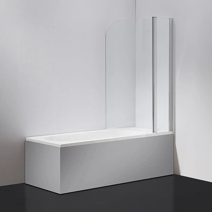 180 Degree Pivot Door 6mm Safety Glass Bath Shower Screen 1200x1400mm By Della Francesca Furniture Kings Warehouse 