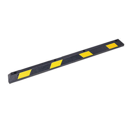 180cm Heavy Duty Rubber Curb Parking Guide Wheel Driveway Stopper Reflective Yellow Tools Kings Warehouse 