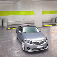 180cm Heavy Duty Rubber Curb Parking Guide Wheel Driveway Stopper Reflective Yellow Tools Kings Warehouse 