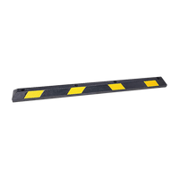 180cm Heavy Duty Rubber Curb Parking Guide Wheel Driveway Stopper Reflective Yellow Tools Kings Warehouse 