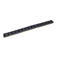 180cm Heavy Duty Rubber Curb Parking Guide Wheel Driveway Stopper Reflective Yellow Tools Kings Warehouse 